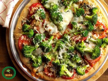 pizza con brócoli